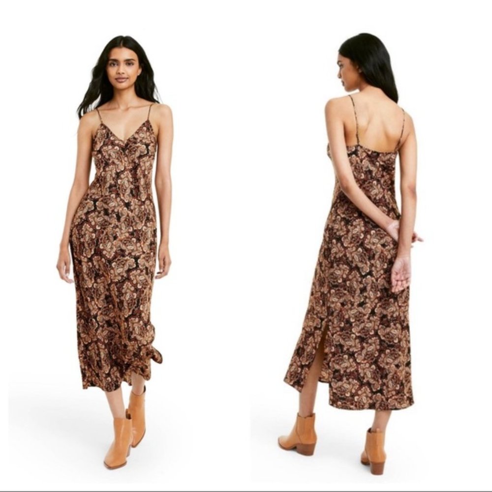 Nili Lotan x Target Paisley Slip Dress Sz Small